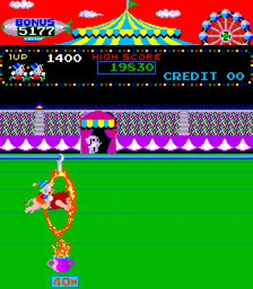 Circus Charlie screen shot game playing